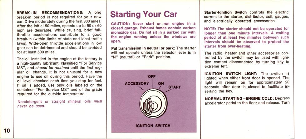 1969 Chrysler Imperial Owners Manual Page 44